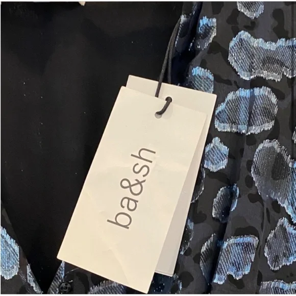 NWT BA&SH Grace Metallic Jacquard Dress Size Small - Picture 11 of 15